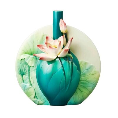 Franz Porcelain Lotus and Moon Vase FZ03670, MPN: FZ03670,
