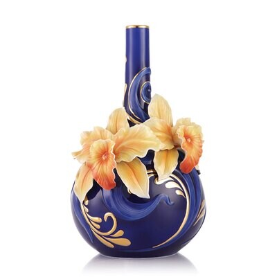 Franz Porcelain Magnificence Orchid Vase FZ03385, MPN: FZ03385,