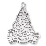 Christmas Tree Ornament Sterling Silver QQ358, MPN: QQ358,