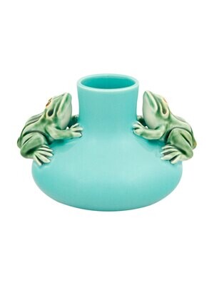 Bordallo Pinheiro Pinheiro Arte Bordallo Pinheiro Small Vase Two Frogs Decorated 65003932, MPN: 650…