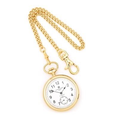 Charles Hubert IP-plated Stainless Open Face Pocket Watch XWA2739, MPN: XWA2739, 811233017143