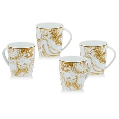 Ricci Stella Gold 4 Piece Mug Set 40012, MPN: 40012,