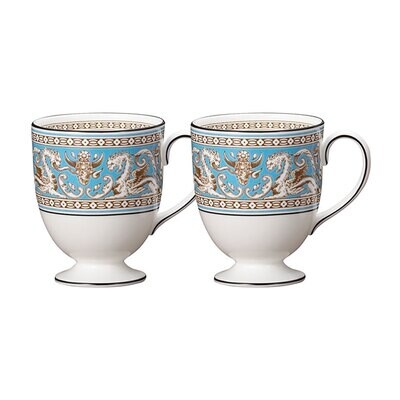 Wedgwood Florentine Turquoise Mugs Set Of 2 1054472, MPN: 1054472, 701587433426