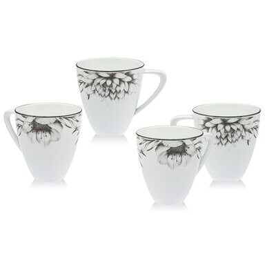 Ricci Dahlia Set of 4 Mugs 40022, MPN: 40022,