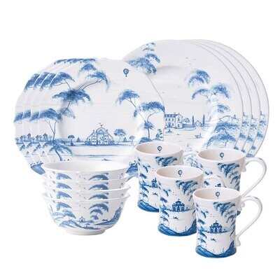 Juliska Country Estate Delft Blue 16 Piece Set CE200SET/44, MPN: CE200SET/44, 810090260983