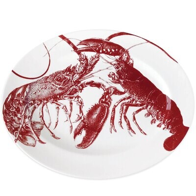 Caskata Lobster Large Oval Rimmed Platter Red SLOVL-820, MPN: SLOVL-820, 816666026588