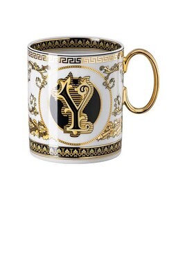 Versace Virtus Alphabet Y Mug With Handle, MPN: 19335-403755-15505, 790955174061