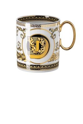 Versace Virtus Alphabet D Mug With Handle, MPN: 19335-403734-15505, 790955173439