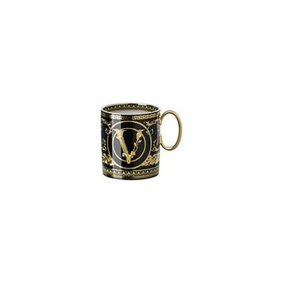 Versace Virtus Gala Black Mug With Handle, MPN: 19335-403729-15505, 790955174146
