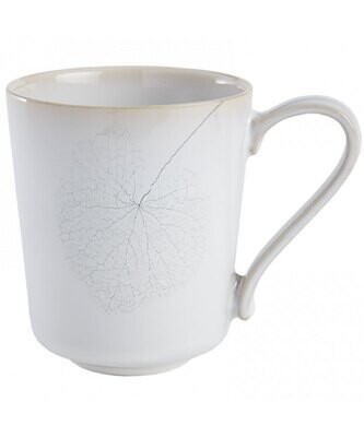 Mottahedeh Leaf White Silk Mug MS1004, MPN: MS1004,