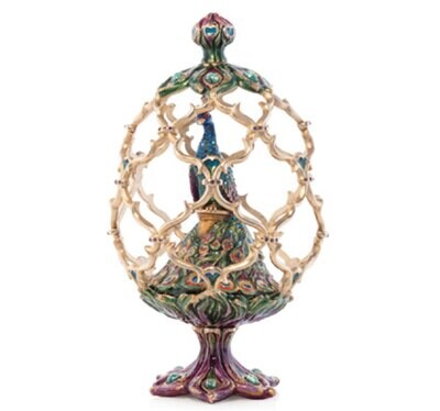 Jay Strongwater Roman Peacock Egg Objet Peacock SDH1959-208, MPN: SDH1959-208, 848510042048