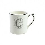 Gien Filet Midnight Monogram Mug K 2029CMFK48, MPN: 2029CMFK48, 840769056555