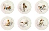 Gien Sologne Dessert Plates Dogs Assorted 1631B6CD26, MPN: 1631B6CD26, 840769068558