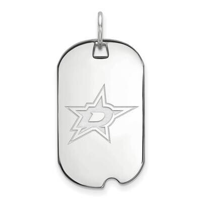 Dallas Stars Small Dog Tag Sterling Silver Rhodium-plated SS021STA, MPN: SS021STA, 191101154171