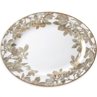 Caskata Arbor Large Coupe Oval Platter Gold LOVL-222, MPN: LOVL-222, 816666029060