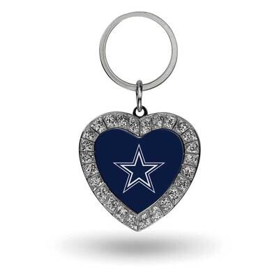 NFL Dallas Cowboys Rhinestone Heart Key Ring GC7938, MPN: GC7938, 94746940188
