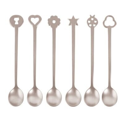 Sambonet  Party Items Lucky Charms Party Spoons 6 Pieces Giftboxed 52649C22, MPN: 52649C22,