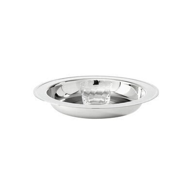 Sambonet Elite Oyster Plate With Crystal 56048-01, MPN: 56048-01, 790955908161