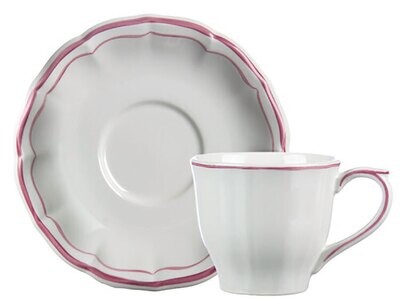 Gien Filet Pivoine Us Tea Cups &amp; Saucers 18312PTU49, MPN: 18312PTU49, 840769076997