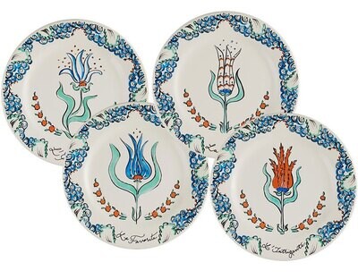 Gien La Favorite Dessert Plates Assorted Set of 4 1859B4AD50, MPN: 1859B4AD50, 3660838026824