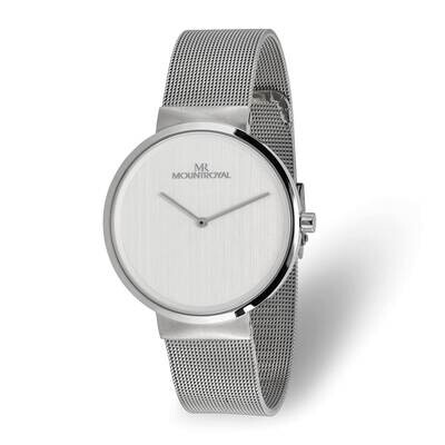 Mens Mountroyal White Dial Watch Stainless Steel XWA6395, MPN: XWA6395,