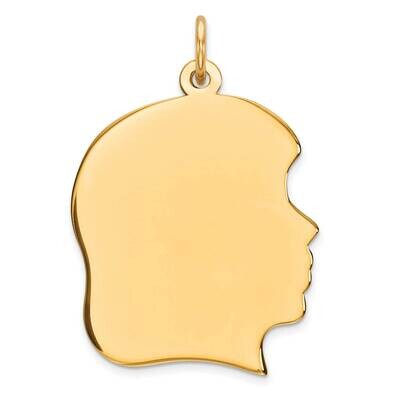 Gp Engraveable Girl Polished Disc Charm Sterling Silver QM365G/50, MPN: QM365G/50, 883957220802