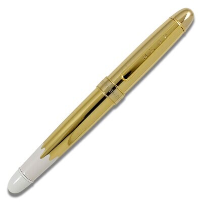 Acme Gold Dipped White Hybrid Roller Ball Pen P5RS01R, MPN: P5RS01R