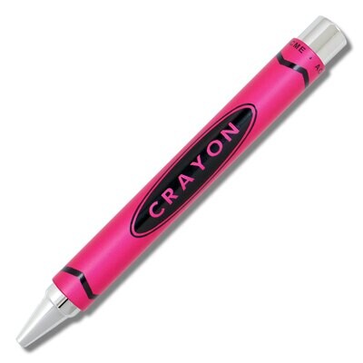 Acme Crayon Chrome Pink Retractable Roller Ball Pen PACME3PKLP, MPN: PACME3PKLP