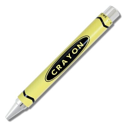 Acme Crayon Chrome Yellow Retractable Roller Ball Pen PACME3YLLP, MPN: PACME3YLLP