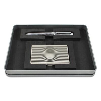Acme Optikal Etched Roller Ball Pen &amp; Card Case Set APKR24RSET, MPN: APKR24RSET