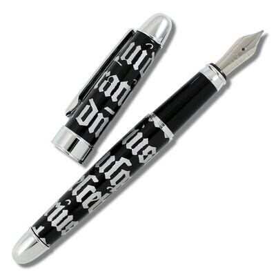 Acme Gothic Script Silver Fountain Pen, MPN: PRD36F