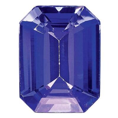 Tanzanite 6x4mm Emerald Cut AA Quality TZ-0604-OCE-AA, MPN: TZ-OCE-AA,