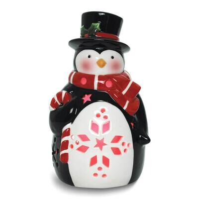 Penguin with Top Hat LED Ceramic Lantern GM25270, MPN: GM25270, 788089166687