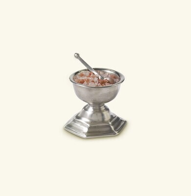 Match Pewter Footed Salt Cellar With Spoon a498.0, MPN: a498.0,