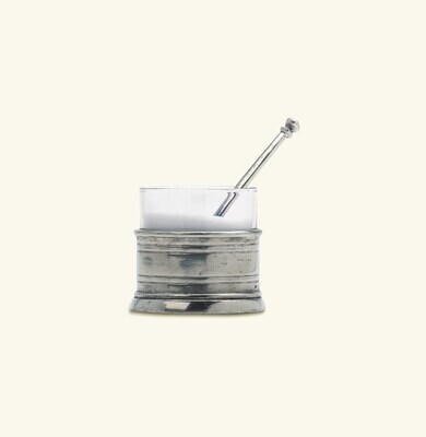 Match Pewter Salt Cellar With Spoon 715, MPN: 715,