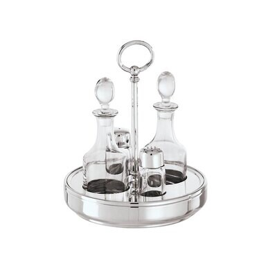 Sambonet Contour Cruet Set 4 Pieces With Crystal 54065-04, MPN: 54065-04, 790955915305