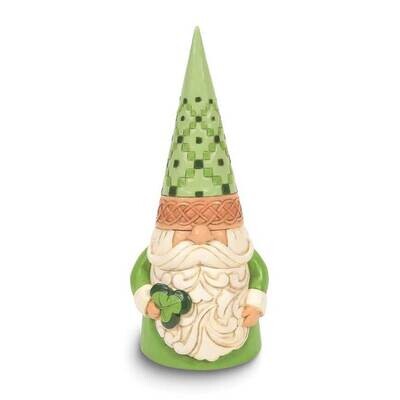 Jim Shore Heartwood Creek Irish Gnome Holding Clover Figure GM24653, MPN: GM24653, 28399282081