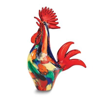 Badash Murano Style Glass Colorful Rooster Figurine GM23914, MPN: GM23914, 769076017786