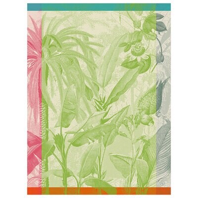 Le Jacquard Francais equateur Green Tea Towel 24 x 31 Inch 28568 Set of 4, MPN: 28568, 3660269285685