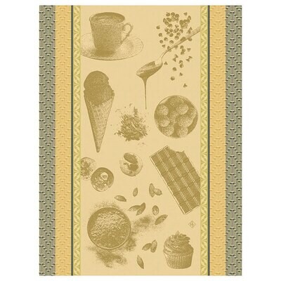 Le Jacquard Francais Chocolats Recettes Brown Tea Towel 24 x 31 Inch 28567 Set of 4, MPN: 28567, 36…