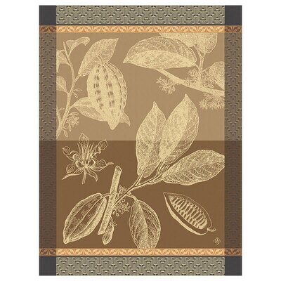 Le Jacquard Francais Chocolats Fve Brown Tea Towel 24 x 31 Inch 28562 Set of 4, MPN: 28562, 366026…
