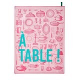 Le Jacquard Francais A Table Pink Tea Towel 24 x 31 Inch 28623 Set of 4, MPN: 28623, 3660269286231