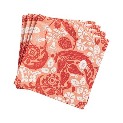 Le Jacquard Francais Voyage Iconique Red Paper Napkin 16 x 16 Inch 28738 Set of 4, MPN: 28738, 3660…