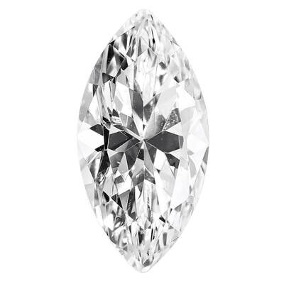 Cubic Zirconia White 4x2mm Marquise A Quality CZ-0402-MQF-WH-A, MPN: CZ-MQF-WH-A,
