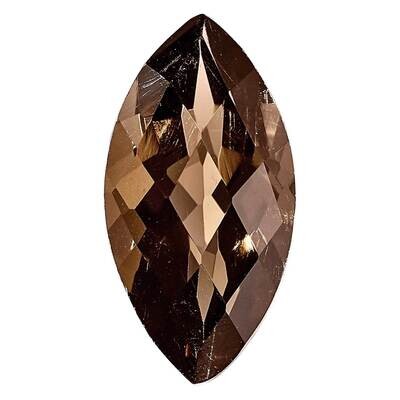 Smoky Quartz 5x2.5mm Marquise Checkerboard AA Quality SQ-05025-MQX-AA, MPN: SQ-MQX-AA,