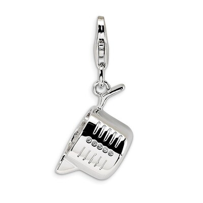 Polished Measuring Cup Charm Sterling Silver QCC278 by Amore La Vita, MPN: QCC278, 883957332352
