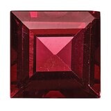 Garnet 3mm Square Step Cut AA Quality Gemstone GA-0300-SQS-AA, MPN: GA-0300-SQS-AA,