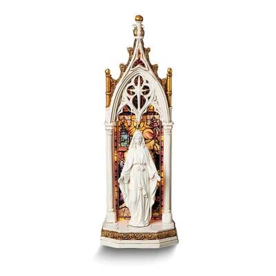 Joseph&#39;s Studio Our Lady of Grace LED Arched Window Figurine GM25652, MPN: GM25652, 89945739817