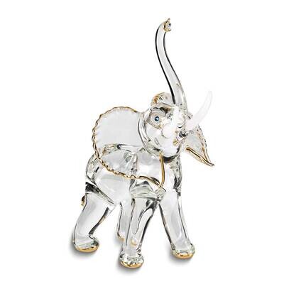 Glass Baron Elephant Glass Figurine GM24997, MPN: GM24997, 708873044595