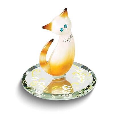 Glass Baron Tabby Cat Glass Figurine GM24979, MPN: GM24979, 708873044540